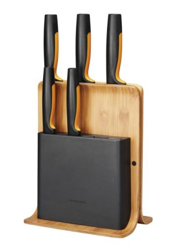 Fiskars Functional Form Késblokk bambusz 5 késes (1057552)