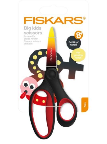 ÚJFiskars Gyermek olló, 15 cm - Ombré piros