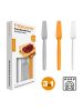 Fiskars Functional Form™ Kenőkés szett 3db műanyag késsel (fehér, sárga, szürke) (1016121)