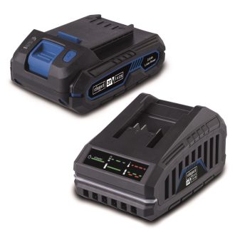   Scheppach SBSK2.0 IXES 20 V akku 2 Ah + töltő 2,4 Ah készlet