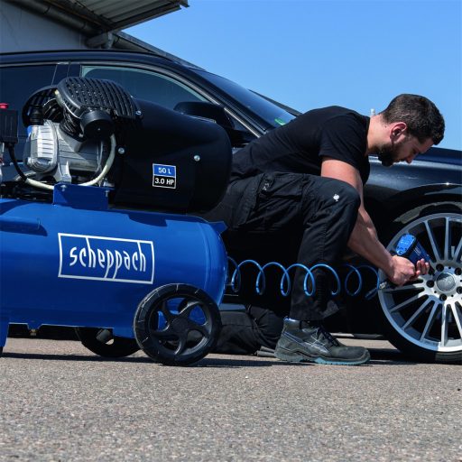 Scheppach HC 53 DC olajkenésű kéthengeres kompresszor 50 l