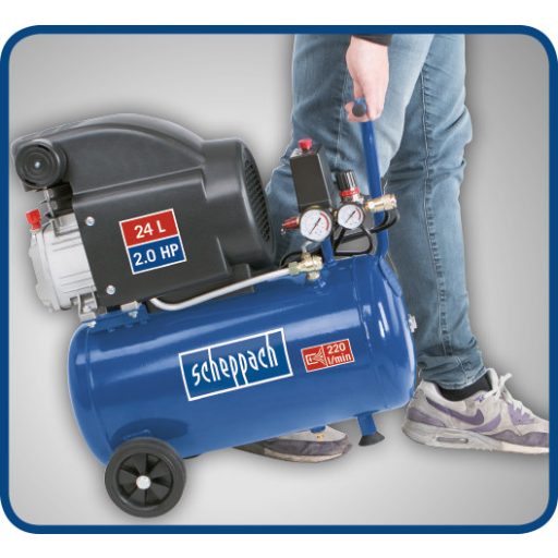 Scheppach HC 25 olajkenésű kompresszor 24 l