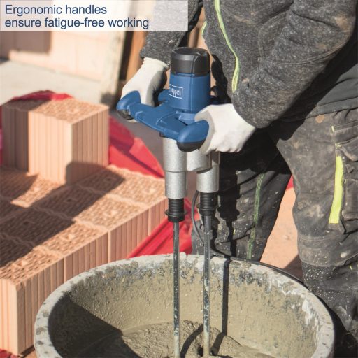 Scheppach PM 1800 D - dupla szárú keverőgép építőanyagokhoz