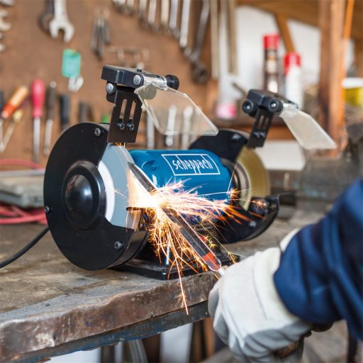 Scheppach SM 150 LB kéttárcsás csiszoló (tárcsa/kefe)