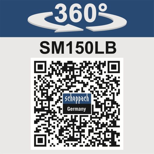 Scheppach SM 150 LB kéttárcsás csiszoló (tárcsa/kefe)