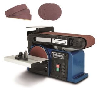   Scheppach BTS 900 - multifunkciós asztali szalag- és homlokcsiszoló