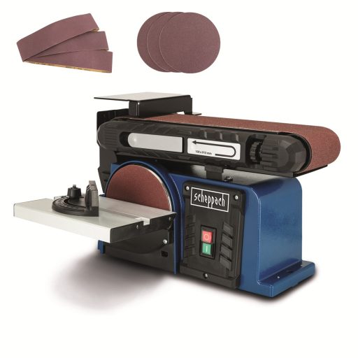 Scheppach BTS 900 - multifunkciós asztali szalag- és homlokcsiszoló