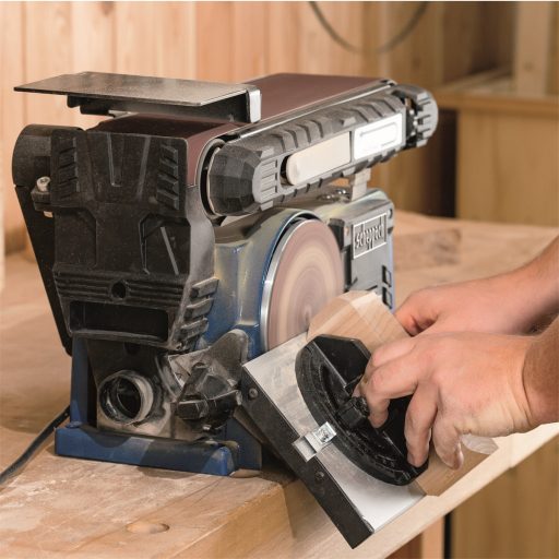 Scheppach BTS 900 - multifunkciós asztali szalag- és homlokcsiszoló