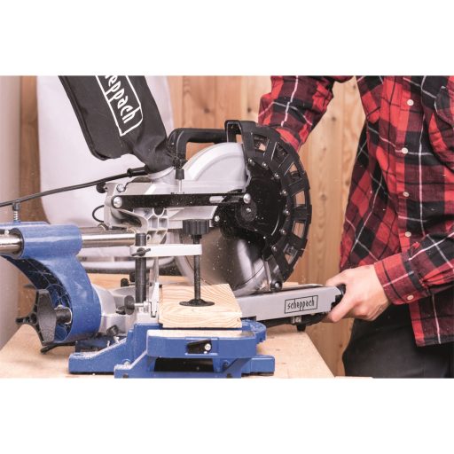 Scheppach HM 254 gérvágó fűrész húzófunkcióval és lézerrel