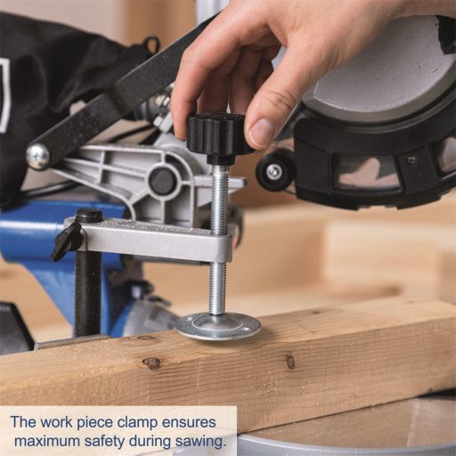 Scheppach HM 216 gérvágó fűrész húzófunkcióval és lézerrel + 2. ajándék fűrészlappal