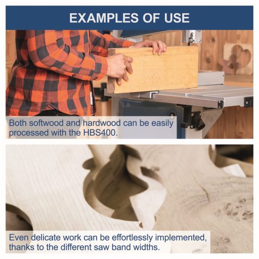 Scheppach HBS 400 szalagfűrész állvánnyal