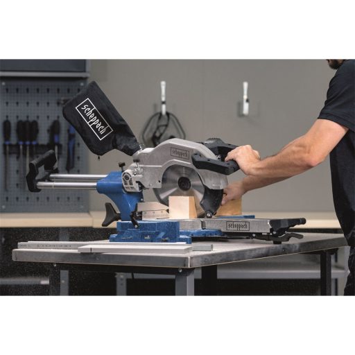 Scheppach HM 110 MP kétsebességes multifunkciós gérvágó fűrész húzófunkcióval, lézerrel