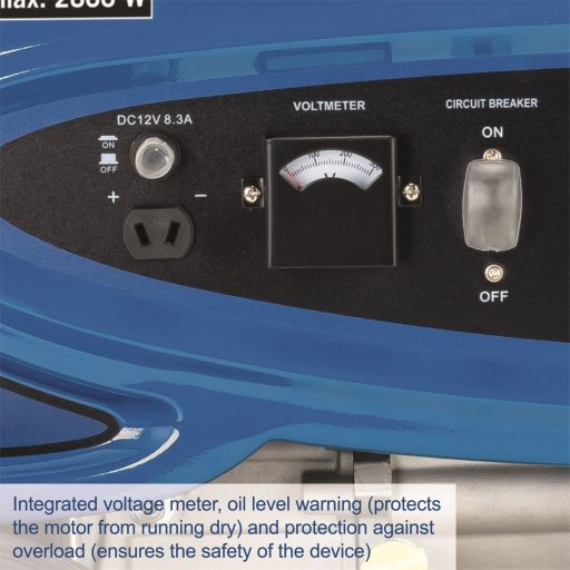 Scheppach SG 3200 vázszerkezetes generátor, áramfejlesztő, 2800 W, AVR szabályozással