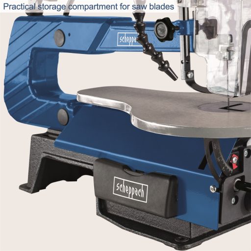 Scheppach DECO-XLS asztali dekopírfűrész pedálos vezérléssel