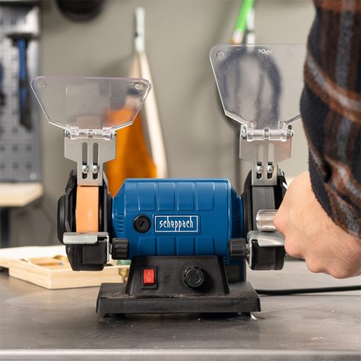 Scheppach HG 35 kéttárcsás csiszoló/polírozó Flexidrive rendszerrel