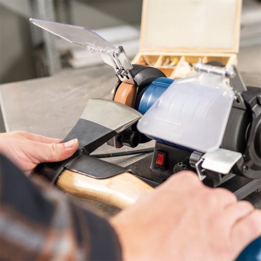 Scheppach HG 35 kéttárcsás csiszoló/polírozó Flexidrive rendszerrel