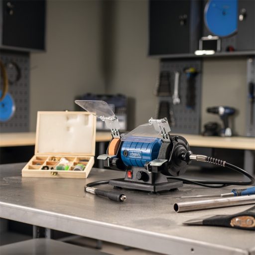 Scheppach HG 35 kéttárcsás csiszoló/polírozó Flexidrive rendszerrel