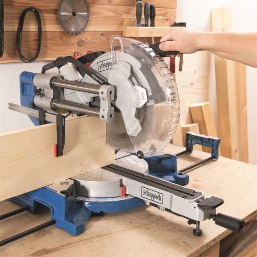 Scheppach HM 305 SL Gérvágó fűrész húzófunkcióval és lézerrel