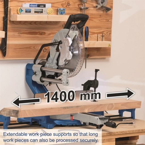 Scheppach HM 305 SL Gérvágó fűrész húzófunkcióval és lézerrel