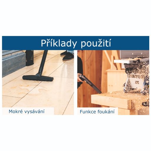 Scheppach SprayVac 20 szőnyeg- és kárpittisztító 5 az 1-ben, száraz/nedves szívás, mosás, fújás