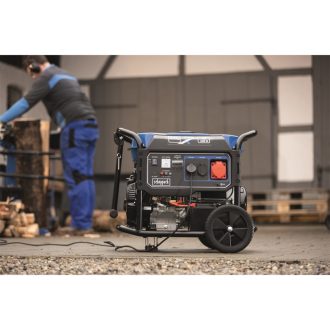   Scheppach SG 7100x keretes áramfejlesztő 5500 W AVR szabályozással és elektromos indítással