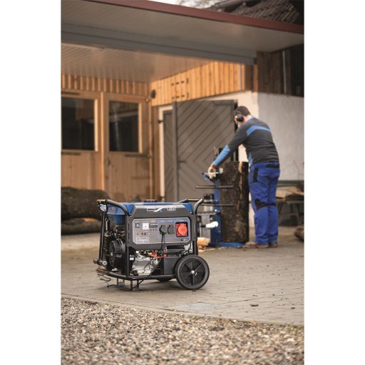 Scheppach SG 7100x keretes áramfejlesztő 5500 W AVR szabályozással és elektromos indítással