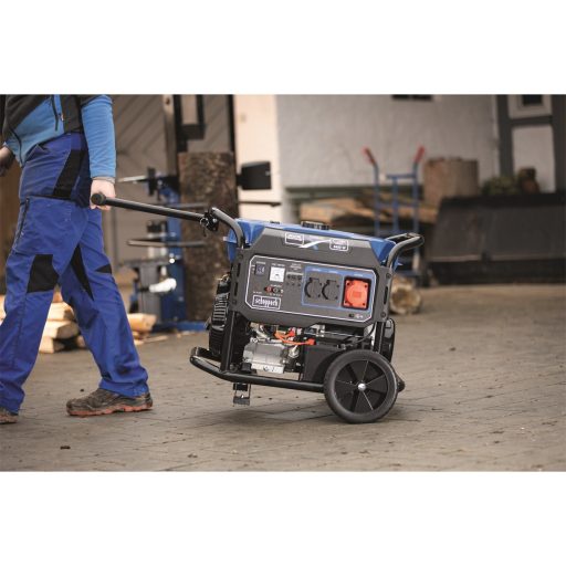 Scheppach SG 7100x keretes áramfejlesztő 5500 W AVR szabályozással és elektromos indítással