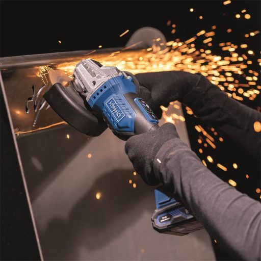 Scheppach BC-AG125-X - akkus sarokcsiszoló indukciós motorral, 125 mm IXES 20 V (akku és töltő nélkül)