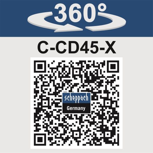 Scheppach C-CD45-X akkus 2-sebességes ütvefúró/-csavarozó, IXES 20 V (akku és töltő nélkül)