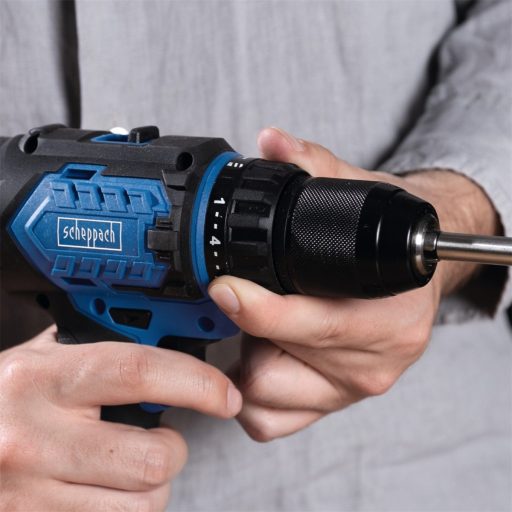 Scheppach BC-DD60-X akkus 2-sebességes fúró/csavarozó indukciós motorral IXES 20 V (akku és töltő nélkül)