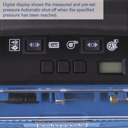 Scheppach Air Force 6 - akkus hibrid kompresszor IXES 20 V, 12 V, 230 V (akku és töltő nélkül)