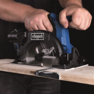   Scheppach BC-HCS165-X akkus kézi körfűrész indukciós motorral IXES 20 V (akku és töltő nélkül)