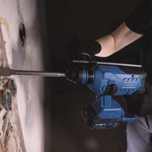 Scheppach BC-RHD230-X akkus fúró-/vésőkalapács indukciós motorral IXES 20 V (akku és töltő nélkül)