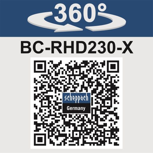 Scheppach BC-RHD230-X akkus fúró-/vésőkalapács indukciós motorral IXES 20 V (akku és töltő nélkül)