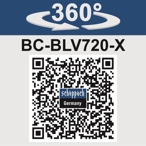 Scheppach BC-BLV720-X akkus lombszívó/-fúvó indukciós motorral 4 az 1-ben IXES 20 V (akku és töltő nélkül)