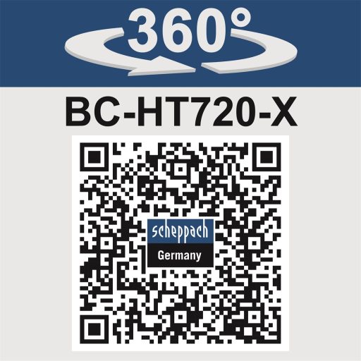 Scheppach BC-HT720-X akkus sövényvágó indukciós motorral 2x20V, IXES 20 V (akku és töltő nélkül)