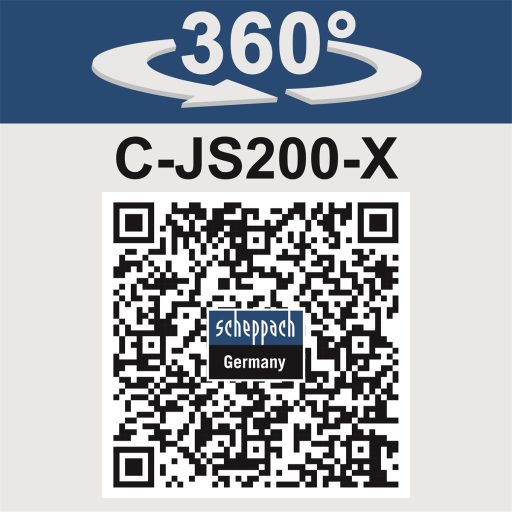 Scheppach C-JS220-X akkus kézi dekopírfűrész 1/4", IXES 20 V (akku és töltő nélkül)