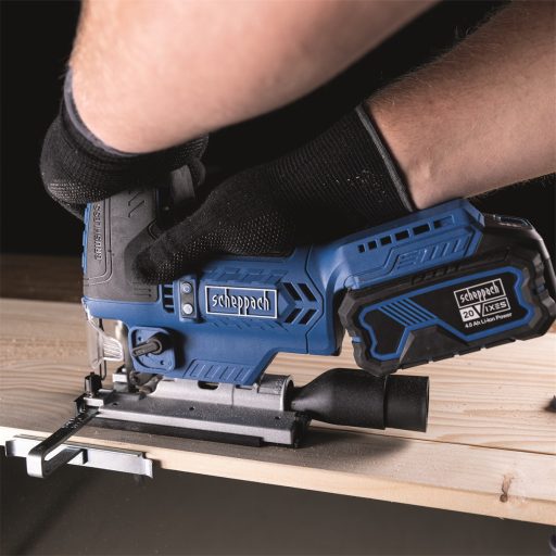 Scheppach BC-JS254-X akkus szúrófűrész indukciós motorral IXES 20 V (akku és töltő nélkül)