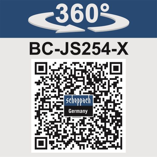 Scheppach BC-JS254-X akkus szúrófűrész indukciós motorral IXES 20 V (akku és töltő nélkül)