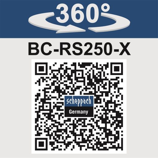 Scheppach BC-RS250-X akkus orrfűrész indukciós motorral IXES 20 V (akku és töltő nélkül)