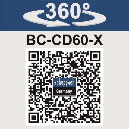 Scheppach BC-CD60-X akkus 2-sebességes ütvefúró / -csavarozó indukciós motorral IXES 20 V (akku és töltő nélkül)