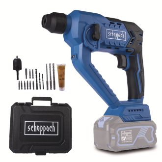   Scheppach C-RHD130-X - akkus SDS Plus 3 az 1-ben fúrókalapács ütőfunkcióval, kofferrel és tartozékokkal – IXES 20 V (akku és töltő nélkül)