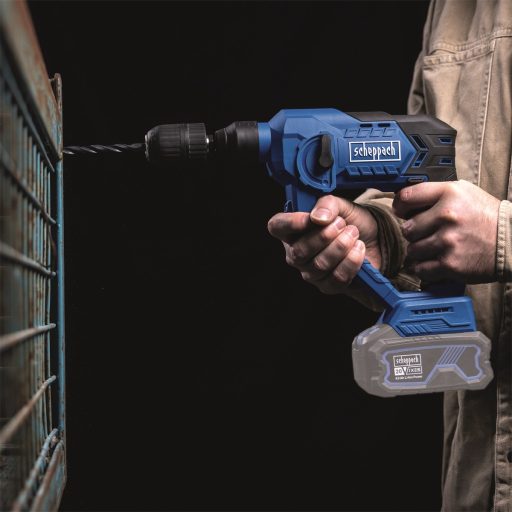 Scheppach C-RHD130-X - akkus SDS Plus 3 az 1-ben fúrókalapács ütőfunkcióval, kofferrel és tartozékokkal – IXES 20 V (akku és töltő nélkül)