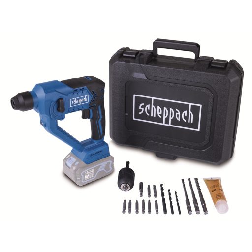 Scheppach C-RHD130-X - akkus SDS Plus 3 az 1-ben fúrókalapács ütőfunkcióval, kofferrel és tartozékokkal – IXES 20 V (akku és töltő nélkül)