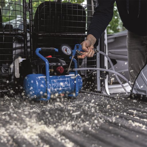 Scheppach C-ACT160/6-X akkus olajmentes kompresszor, 6 l, IXES 20 V (akku és töltő nélkül)