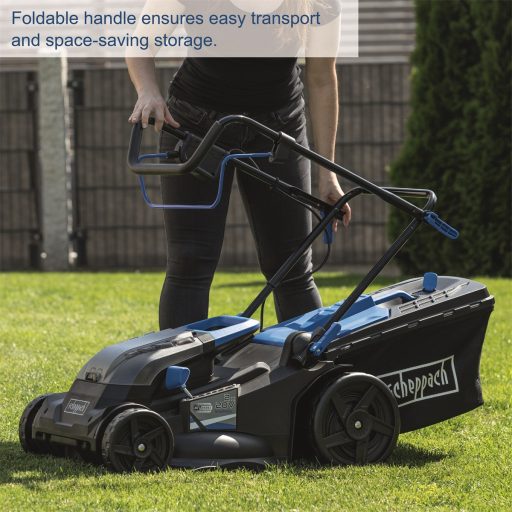 Scheppach BC-MP320-X-SET L akkus fűnyíró indukciós motorral 3 az 1-ben IXES 20 V (akkuval és töltővel)