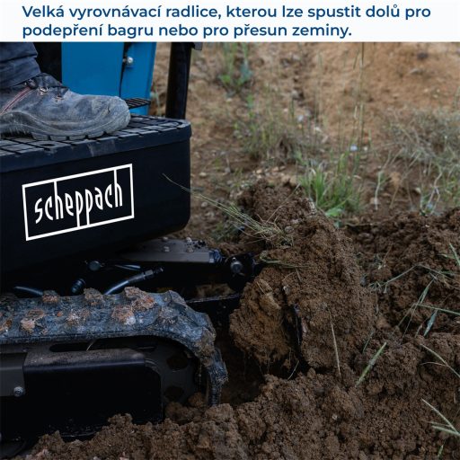 Scheppach EXC 815 mini forgó kotrógép