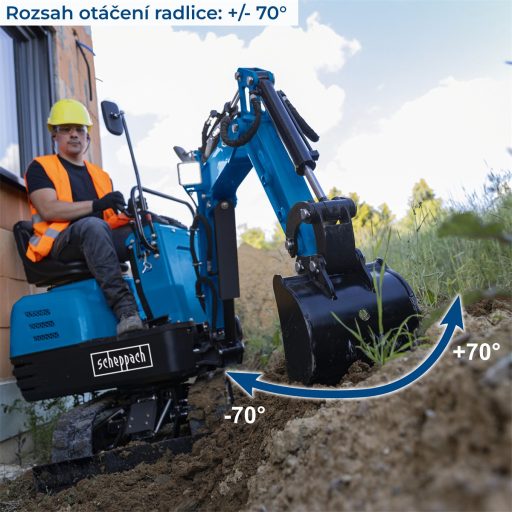 Scheppach EXC 815 mini forgó kotrógép