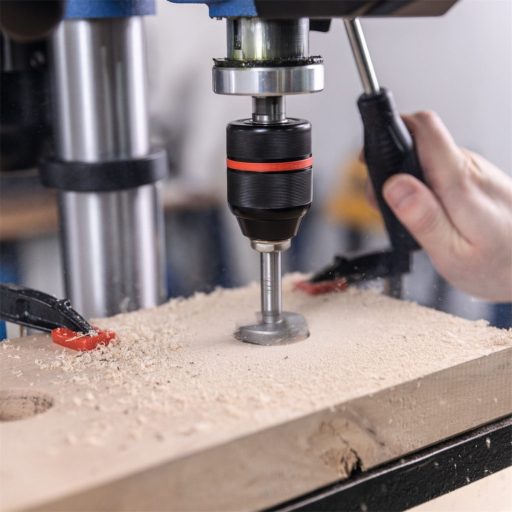 Scheppach TBM 250 Vario oszlopos fúrógép keresztlézerrel