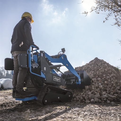 Scheppach MKL 730 hernyótalpas csúszókormányzású rakodógép